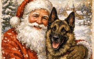 Joyeuses fêtes de Noël à tous les amis du berger allemand !