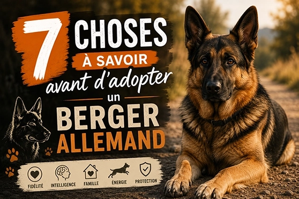 7 choses à savoir avant d'adopter un Berger Allemand