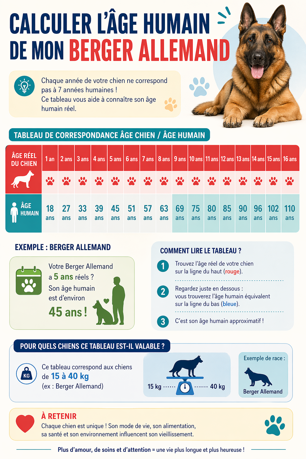 age humain de mon chien calcul