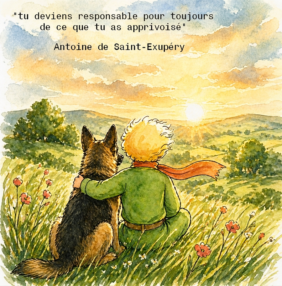 Tu deviens responsable pour toujours de ce que tu as apprivoisé Antoine de saint exupery