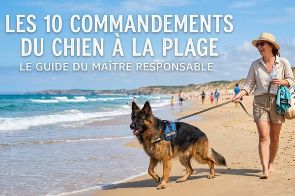 Les 10 commandements du chien à la plage : le guide du maître responsable
