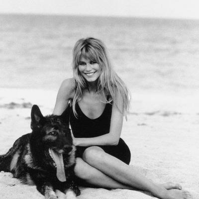 Claudia Schiffer German Shepherd
