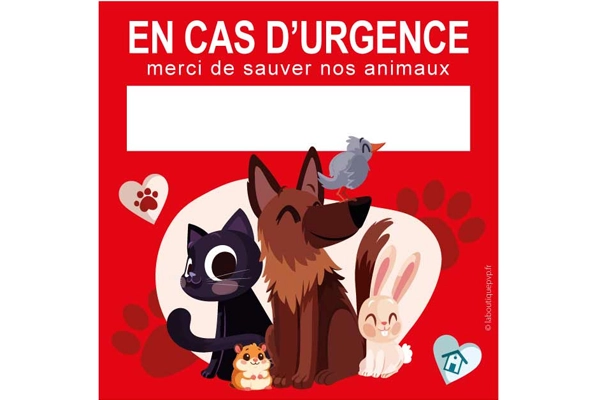 Sticker Pet Alert (Sauvez mon animal) : un geste simple pour protéger votre chien en cas d'incendie